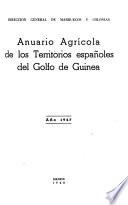 Anuario Agrícola de las Territorios Españoles del Golfo de Guinea