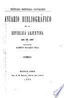 Anuario bibliográfico de la República Arjentina