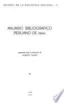 Anuario bibliográfico peruano