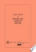 Anuario de Historia del Derecho Español (tomo XCI, 2021)