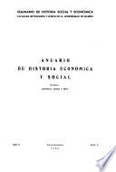 Anuario de historia económica y social