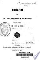 Anuario de la Universidad Central para el curso de...