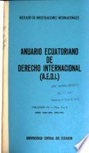 Anuario ecuatoriano de derecho internacional