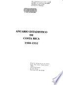 Anuario estadístico de Costa Rica