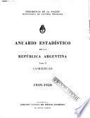 Anuario estadístico de la República Argentina