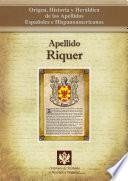 Apellido Riquer