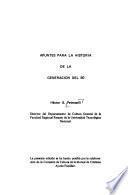 Apuntes para la historia de la generación del 80
