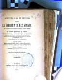 Apuntes para un estudio sobre la guerra y la paz armada
