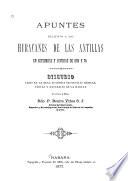 Apuntes relativos a los huracanes de las Antillas en setiembre y octubre de 1875 y 76
