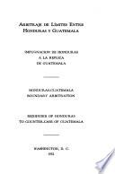 Arbitraje de límites entre Honduras y Guatemala