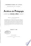 Archivos de pedagogía y ciencias afines