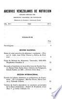 Archivos venezolanos de nutrición
