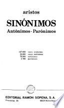 Aristos sinónimos, antónimos, parónimos