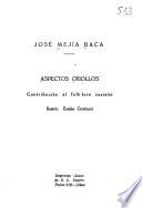 Aspectos criollos, contribución al folk-lore costeño