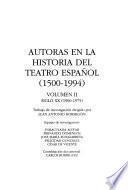 Autoras en la historia del teatro español: Siglo XX (1900-1975)