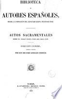 Autos sacramentales desde su origen hasta fines del siglo XVII