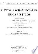 Autos sacramentales eucarísticos