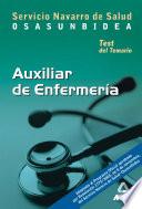 Auxiliares de Enfermeria Del Servicio Navarro de Salud-osasunbidea. Test Del Temario Ebook
