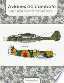 Aviones de combate libro para colorear para adultos 4