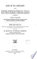 Bases de una legislación sobre extraterritorialidad