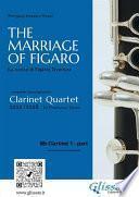 Libro Bb Clarinet 1 part "The Marriage of Figaro" overture for Clarinet Quartet