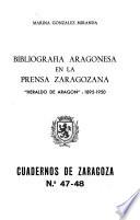 Bibliografía aragonesa en la prensa zaragozana