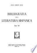 Bibliografía de la literatura hispánica