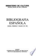 Bibliografía española
