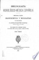 Bibliografía hidrólogico-Médica Española