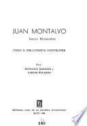 Bibliografía montalvina, por P. Naranjo y C. Rolando