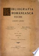 Bibliografia românescă veche 1508-1830