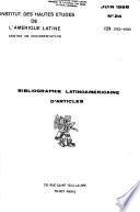 Bibliographie Latinoaméricaine D'articles