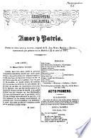 Biblioteca Dramática. Amor y Patria, drama en cinco actos y en verso