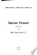 Biblioteca peruana: Impresos peruanos (1809-[i.e. 1818]-1825)