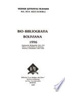 Bio-bibliografía boliviana