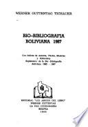Bio-bibliografía boliviana