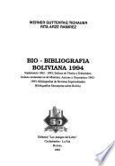 Bio-bibliografía boliviana