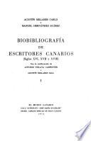 Biobibliografía de escritores canarios