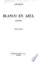 Blanco en azul