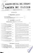 Boletâin oficial del estado: Gaceta de Madrid