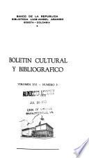 Boletín cultural y bibliográfico