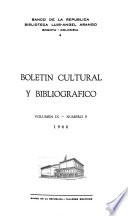 Boletín cultural y bibliográfico