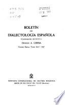 Boletín de dialectología española