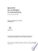 Boletín de economía internacional