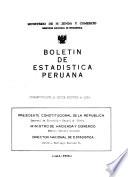 Boletín de estadística peruana