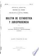 Boletin de estadística y jurisprudencia
