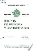 Boletín de historia y antigüedades