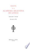 Boletín de la Academia Argentina de Letras