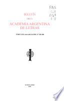 Boletín de la Academia Argentina de Letras