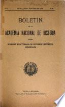 Boletín de la Academia Nacional de Historia ...